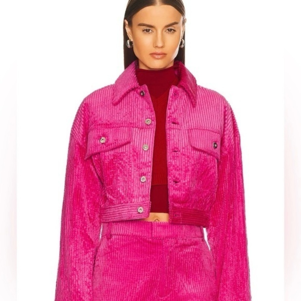 L’Academie Rue Jacket In Fuchsia Pink Size Medium REVOLVE